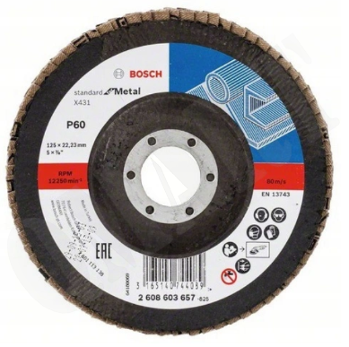 Listkowa tarcza szlifierska X431 125 mm P60 Bosch 2608603657