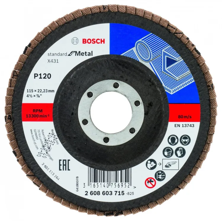 Tarcza listkowa X431 115 mm P120 Bosch 2608603715
