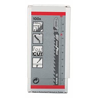Brzeszczoty do wyrzynarek Bosch T144D HCS 100 mm, 100 szt.