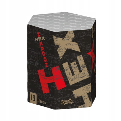 Fajerwerki bateria wyrzutnia Tropic TB188 Black HEX