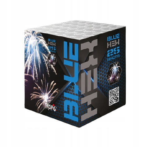 Fajerwerki bateria wyrzutnia Tropic TB35 Blue Hex