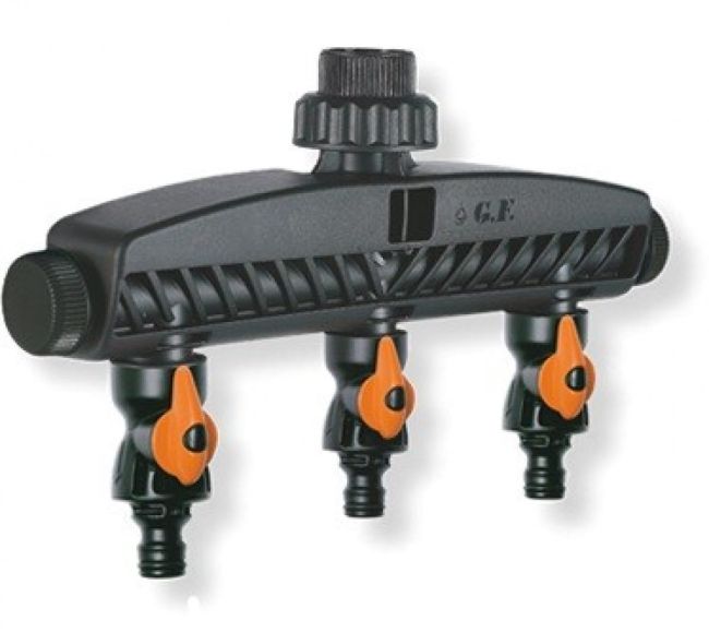 Przejdź do produktu Wielowyjściowe rozgałęzienie na kran gwintowany adapter 3/4" GF5072