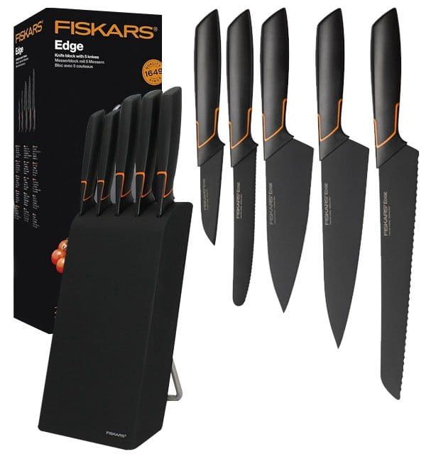 Zestaw 5 noży w bloku Fiskars Edge 1003099