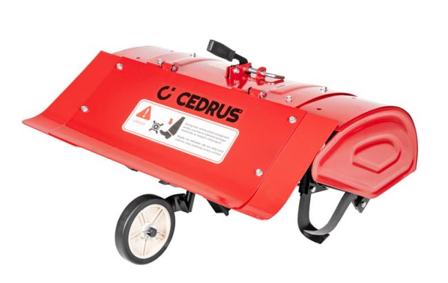 Przejdź do produktu Glebogryzarka 80cm do traktorka jednoosiowego TJ01 TJ02 i MC370 CEDRTJ04 mocowanie z dwoma zębami zabierającymi