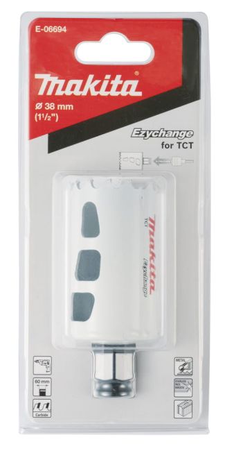 Przejdź do produktu Otwornica uniwersalna T.C.T 38mm ezychange E-06694