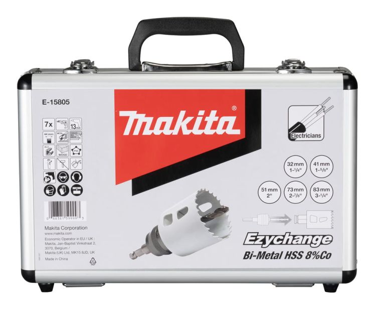 Zestaw 7 otwornic dla elektryków Makita Ezychange E-15805, zdjęcie 2