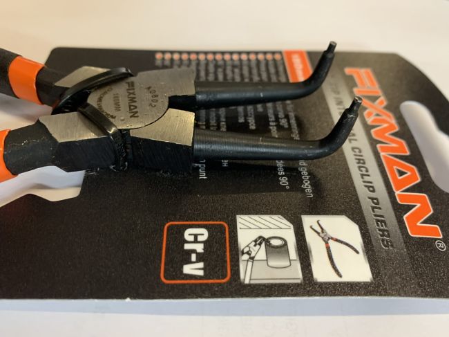 Przejdź do produktu Szczypce segera wygięte 90 7" 180mm fixman A0802