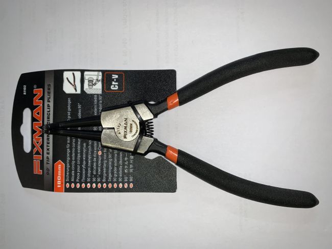 Przejdź do produktu Szczypce segera wygięte 90 7" 180mm fixman A1102