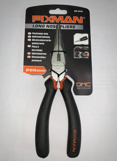 Przejdź do produktu Szczypce wydłużone proste 8" 200mm fixman A0303