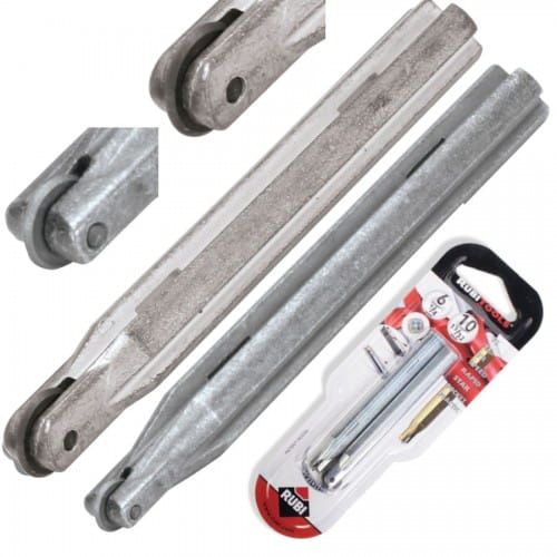 Noże tnące do płytek Rubi zestaw Ø6 i 10 mm silver 01948