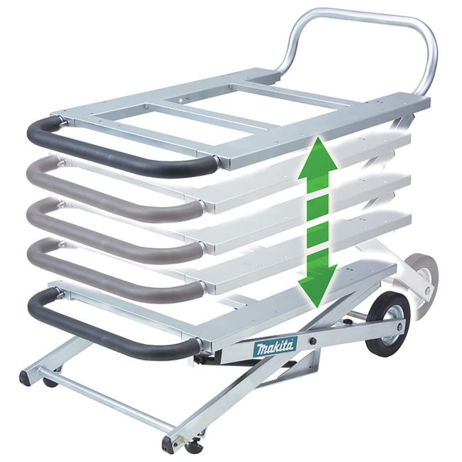 Przejdź do produktu Stół składany do pilarki stołowej 670x1110x260-630 mm makita 194093-8