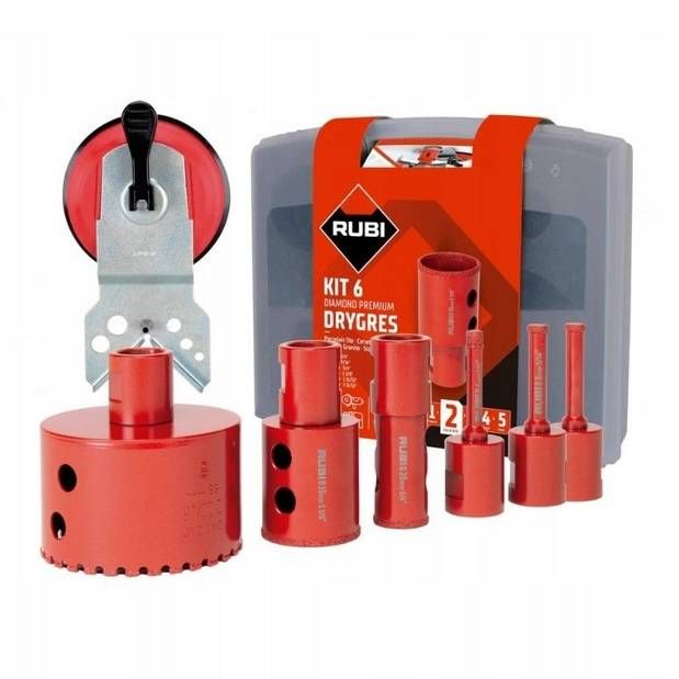 Przejdź do produktu Zestaw 6 koronek wierteł diamentowych drygres premium rubi 51929