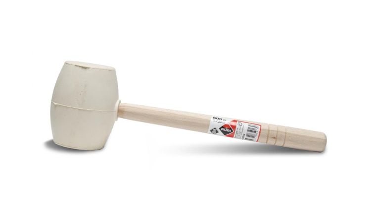 Młotek gumowy Rubi 500 g płaski obuch biały 65913