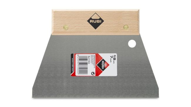 Przejdź do produktu Szpachelka prosta 18 cm z drewnianym uchwytem rubi 71922