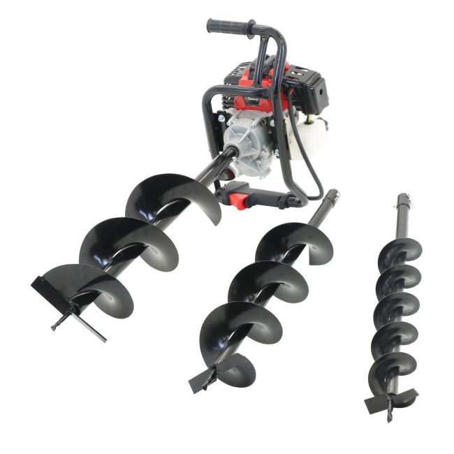 Przejdź do produktu Wiertnica spalinowa komplet z 3 wiertłami Faworyt TMW52