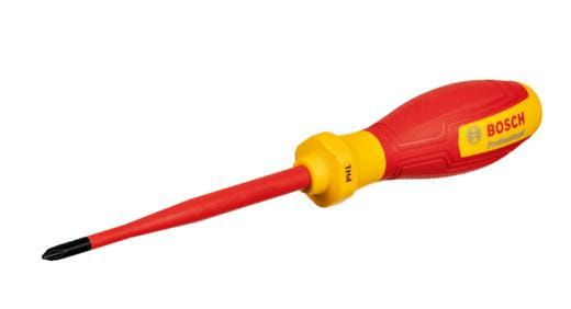 Przejdź do produktu Wkrętak krzyżowy śrubokręt VDE PH 1 x 100mm bosch 1600A02NB8