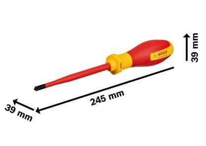 Przejdź do produktu Wkrętak płaski krzyżakowy śrubokręt VDE SL / PZ 2 x 125mm bosch 1600A02ND7
