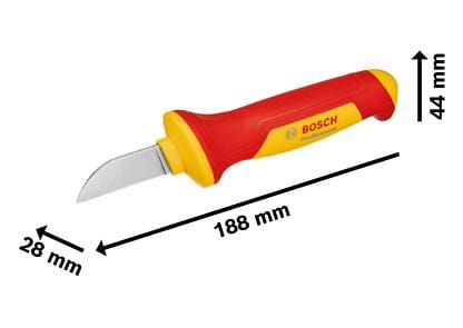 Przejdź do produktu Nóż do przewodów izolowany VDE 51,6 x 18 mm bosch 1600A02NF5