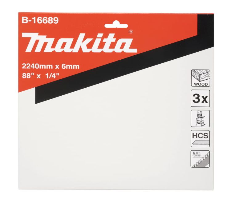 Brzeszczoty bezkońcowe Makita B-16689 HCS 6 TPI, 3 szt., zdjęcie 3