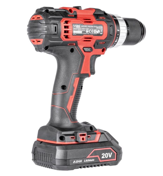 Wiertarko-wkrętarka akumulatorowa Cedrus D40Li-SET 20 V, zdjęcie 2