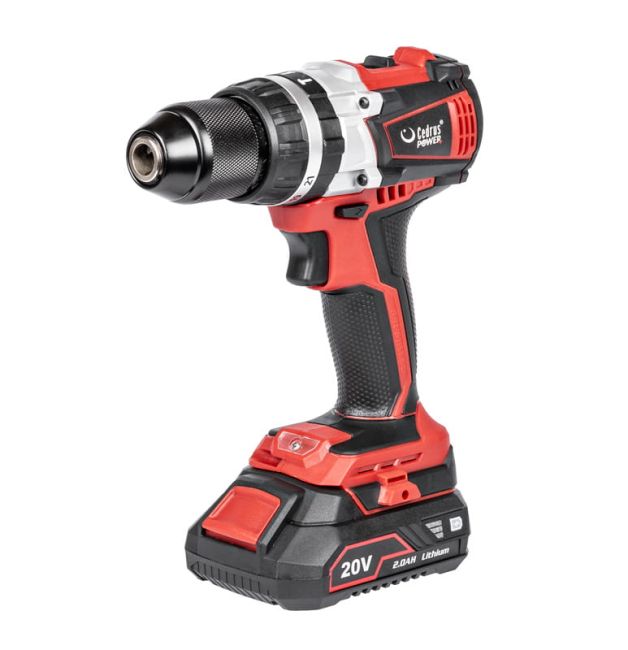 Przejdź do produktu Wiertarko–wkrętarka udarowa Power+ 2 akumulatory i ładowarka HD58Li-SET wiertarko-wkrętarka udarowa 20V akumulatorowa, mocny silnik, ergonomiczna, do wkręcania, wiercenia i prac remontowych