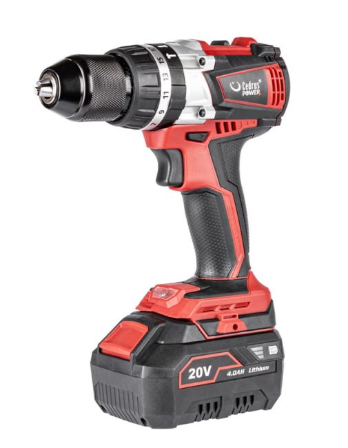 Przejdź do produktu Cedrus Power+ HD58Li CEDHD58LI wiertarko-wkrętarka udarowa 20V akumulatorowa, mocny silnik, ergonomiczna, do wkręcania, wiercenia i prac remontowych