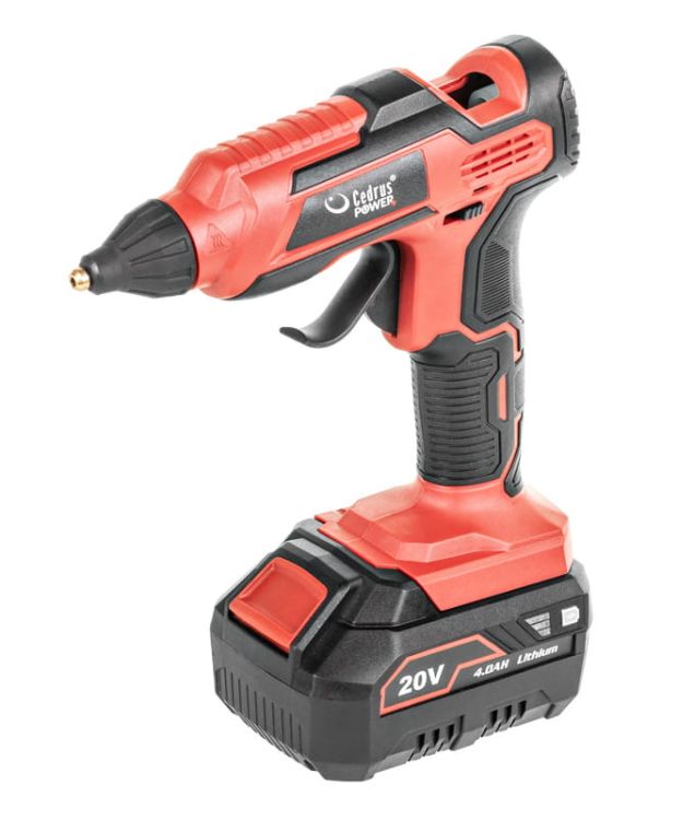 Pistolet akumulatorowy do kleju Cedrus CG3LI 20 V, zdjęcie 2