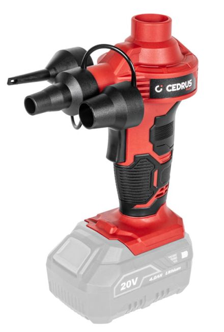 Przejdź do produktu Cedrus CP57Li CEDCP57LI pompka akumulatorowa 20V, przenośna i wydajna, do pompowania opon, materacy i sprzętu sportowego, wygodna w użyciu i niezawodna