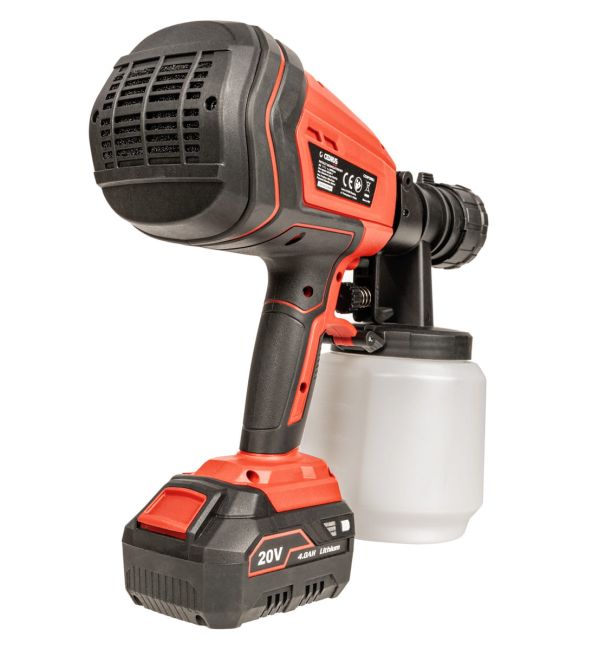 Przejdź do produktu Cedrus SP1000Li CEDSP1000LI pistolet akumulatorowy do malowania 20V, lekki i ergonomiczny, do farb i lakierów, precyzyjne nanoszenie, idealny do prac remontowych i dekoracyjnych