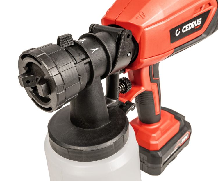 Pistolet akumulatorowy do malowania Cedrus SP1000Li 20 V, zdjęcie 3