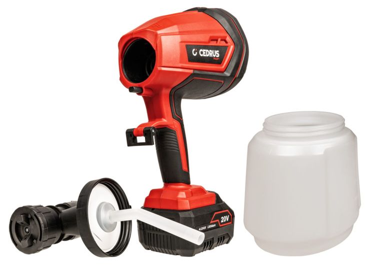 Pistolet akumulatorowy do malowania Cedrus SP1000Li 20 V, zdjęcie 6