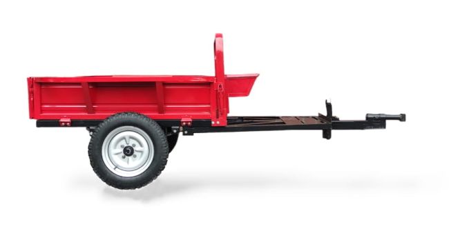 Przejdź do produktu HWT01 przyczepka z siedziskiem do traktorka jednoosiowego i glebogryzarki MC370-08 mocna przyczepa ogrodowa do transportu narzędzi, materiałów i plonów wydajna