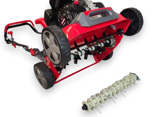Przejdź do produktu MasterCut TXW40/212 wertykulator aerator spalinowy 2 wałki 40 cm 212 cm³ mocna maszyna do napowietrzania i pielęgnacji trawnika wydajny sprzęt ogrodowy