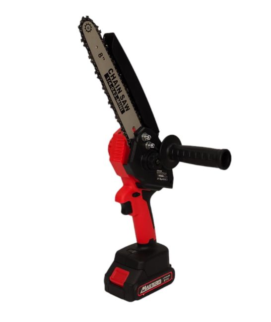 Przejdź do produktu MasterCut RU-CS01 pilarka piła akumulatorowa łańcuchowa mini 850 W 21 V 1,5 Ah mocna kompaktowa piła do drewna, gałęzi i opału lekka pilarka ogrodowa