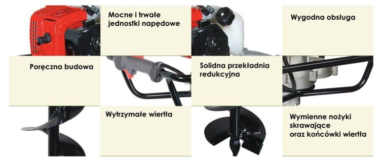 Wiertnica glebowa Blue Bird NEA610E 3,8 KM jednoosobowa, zdjęcie 4