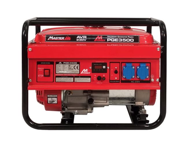 Przejdź do produktu MasterCut PGE3500 agregat prądotwórczy jednofazowy benzyna 2,8kW 230V 7,0KM