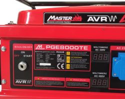 Agregat trójfazowy MasterCut PGE8000TE 7 kW 18 KM 440 cm³, zdjęcie 6