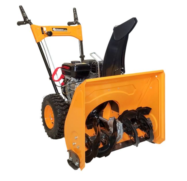 Przejdź do produktu MastersnowPro KCM24-F/G200F odśnieżarka spalinowa 61 cm z silnikiem Loncin 5,5 KM 196 cm³ dwustopniowy pług do śniegu z napędem mocny model zimowy