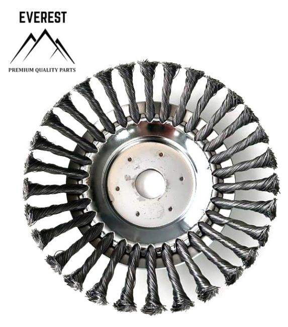 Przejdź do produktu Szczotka druciana do kos spalinowych 20 cm Everest 24-06038, otwór 25,4 mm