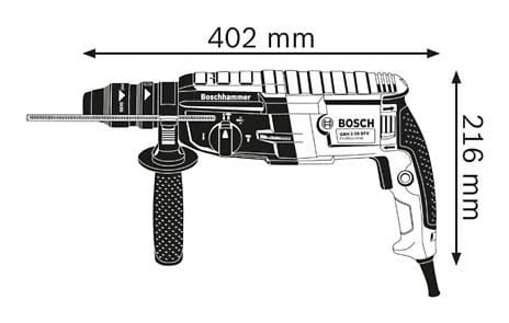 Młot Bosch GBH 2-28 F 0611267601 SDS-Plus 880 W, zdjęcie 3