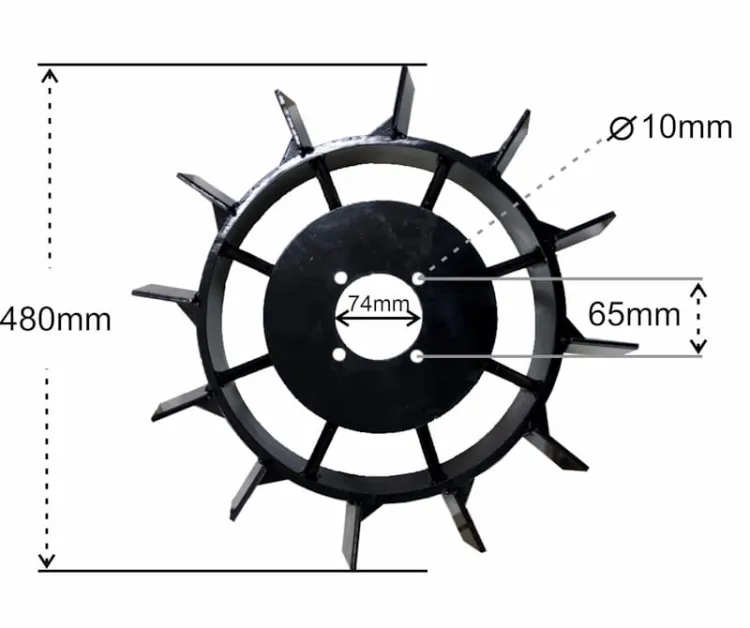 Koła metalowe Mastercut MC370-16 do traktora jednoosiowego, zdjęcie 2