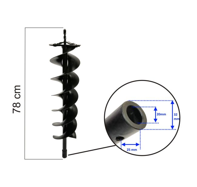 Przejdź do produktu Wiertło 150 mm do wiertnicy Kasei 3WT-300 (3WT-300-150)