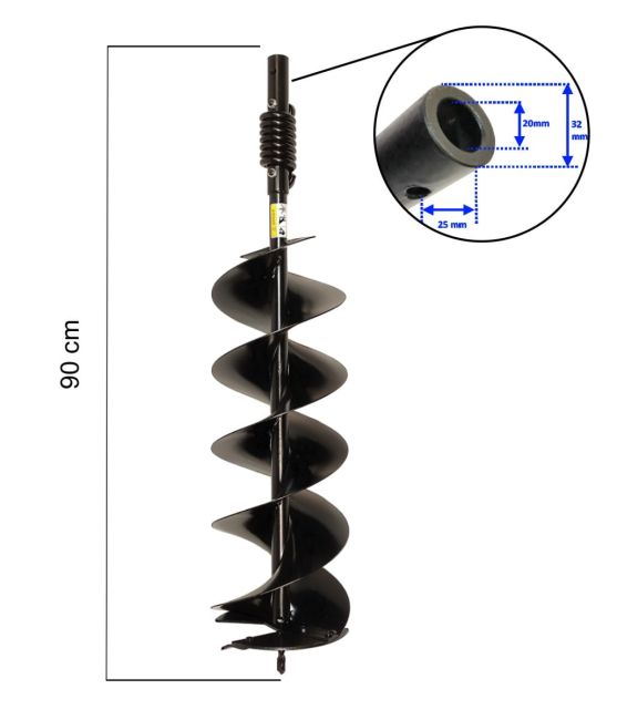 Przejdź do produktu Wiertło 200 mm do wiertnicy Kasei 3WT-300 (3WT-300-200)