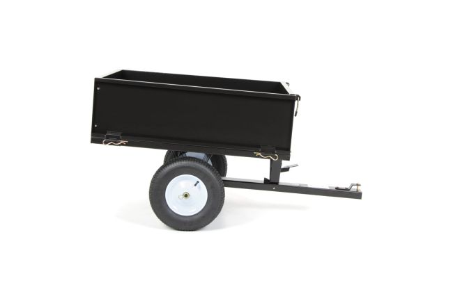 Przejdź do produktu Krysiak SP500 przyczepka do traktora 225 kg, wytrzymała stalowa konstrukcja, skrzynia 103×77,5×30,5 cm, pneumatyczne koła 40 cm — idealna do transportu ziemi, drewna, piasku i materiałów w ogródku, gospodarstwie lub na działce