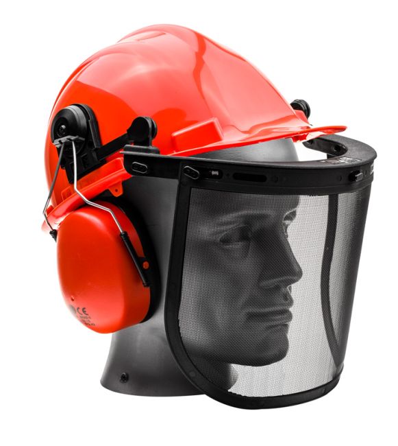 Przejdź do produktu Kask ochronny z nausznikami drwala Cedrus SM967-56