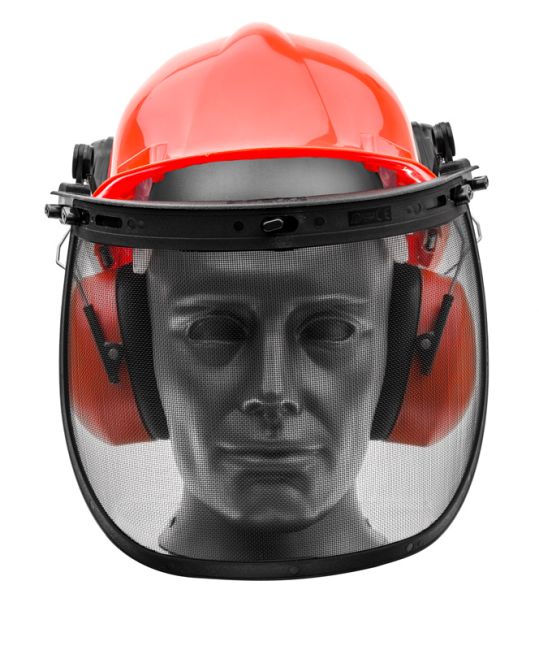 Przejdź do produktu Kask ochronny z nausznikami drwala Cedrus SM967-56