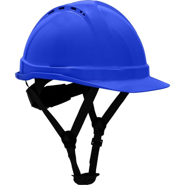 Przejdź do produktu Kask ochronny dla budowlańców kategoria II niebieski Lahti Pro L1041001