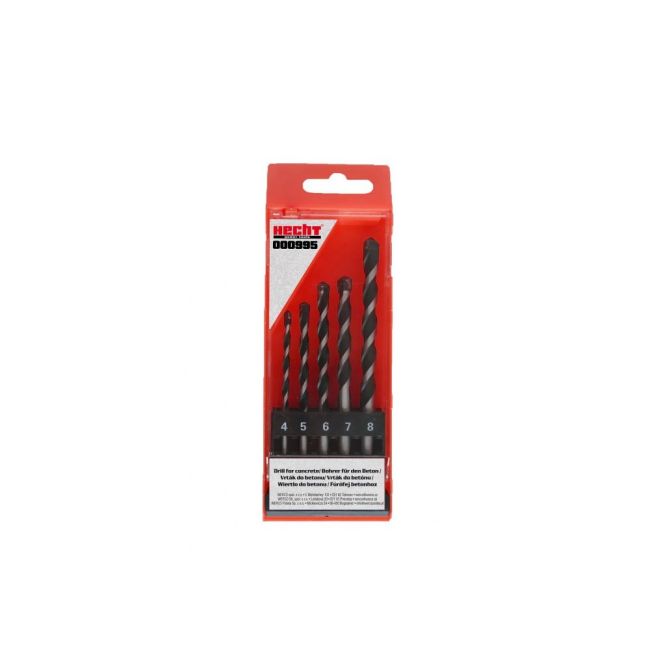 Przejdź do produktu Zestaw wierteł do betonu 8szt. 4-8mm Hecht 000995