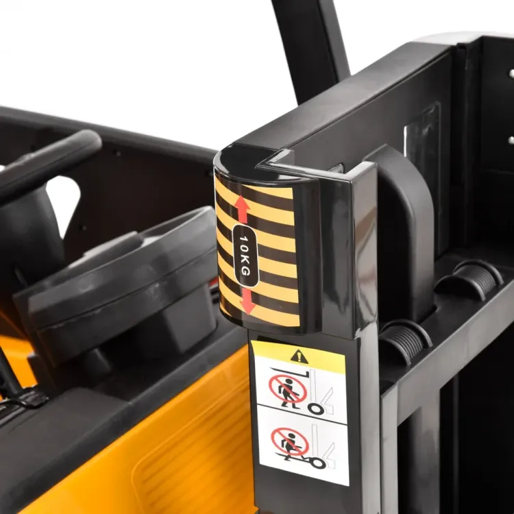 Zabawkowy wózek widłowy Hecht 52108 yellow 2x40 W, zdjęcie 2