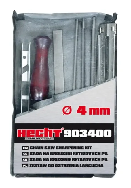 Przejdź do produktu Zestaw do ostrzenia łańcucha z pilnikiem 4 mm Hecht 903400